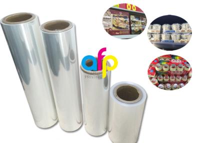 China Yokurt Bundle Packing Heat Shrink Plastic Film , Soft Poly Shrink Film for sale