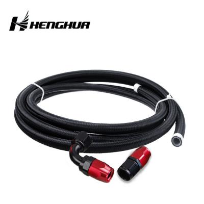 China Nylon Braided Stainless Steel Ptfe Flexible Braided Racing Fuel Oil Gas Hose Line à venda