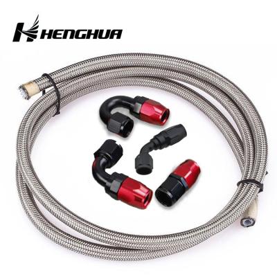 China Nylon Braided Oil Hose Gas Line Rubber Hose With An Black Ptfe Hose for sale