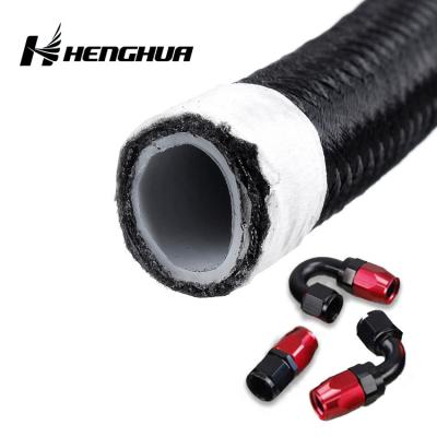 China Nylon Stainless Steel Braided Oil Hose TPFE Oil Gas Fuel Line Rubber Hose à venda