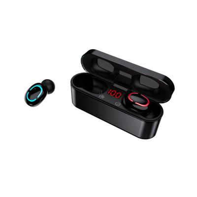 China LCD Digital Display TWS Earphones Super Mini Smart Wireless BT 5.0 Earbuds Stereo Blue Tooth Mobile Phone OEM for sale