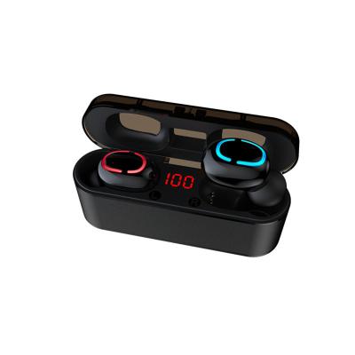 China Digital Display Mini In-Ear TWS Earbuds Wireless HiFi Stereo Bluetooth Earphone with Aluminum-Alloy Charging Case for sale