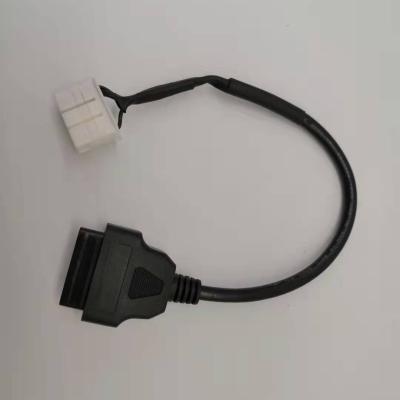 China Universal 20 Pin Male Female OBD Connector For Tesla Model S/X OBD II Cable Electrical Wire Diagnostic Connecting Harness for sale