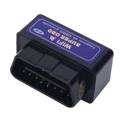 China Universal WIFI OBD Support iBeacon Protocol and Calculate Mileage Scanner Tools Auto Diagnostic ELM 327 OEM OBD2 for sale