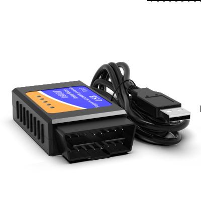 China Universal OBD2 Scanner OBD Cables Bike ECU Tester V1.5 With 25K80 Chip ELM 327 USB Diagnostic Machine For All Cars for sale