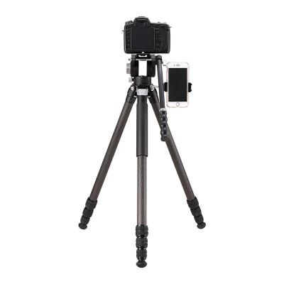 China Portable Camera Pan Foldable Camera Tripod Stand Carbon Fiber T888 Foot Tube Aluminum Alloy for Phone Camera for sale