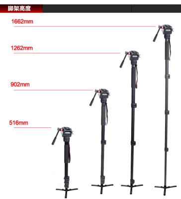 China Professional Video Monopod For Photography Kinfuto Manufacturer Supply High Quality Flexible Extending Aluminum DSLR Camera Monopod GMJ432+DP40 for sale