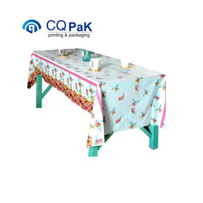 China Factory Sale PVC Table Cloth Roll Transparent Tablecloth EVA Waterproof Printed Plastic Table Cloth Disposable Hot Direct Holders for sale