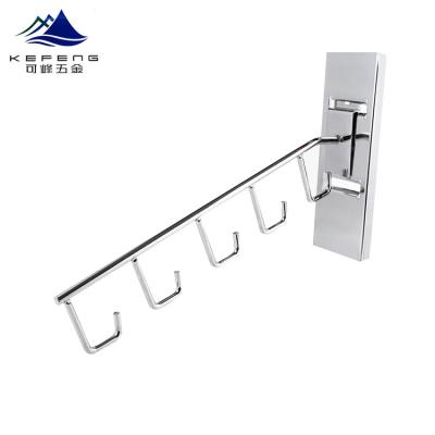 China High quality chrome metal/stainless steel metal slatwall underwear display hook for sale