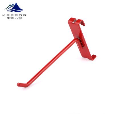 China Red Hot Sale Metal/Stainless Steel Peg Hooks Single Powerful Peg Board Hooks for sale