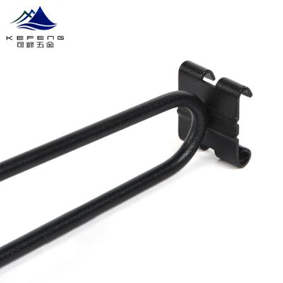 China Wholesale Metal/Stainless Steel Hardware Factory Grid Wall Hook Wire Brushed Double Hook for sale