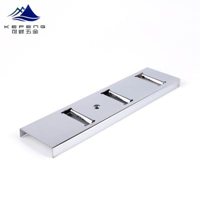 China Metal Double Metal Chrome Wood Slot Shelf Bracket For Upright System for sale