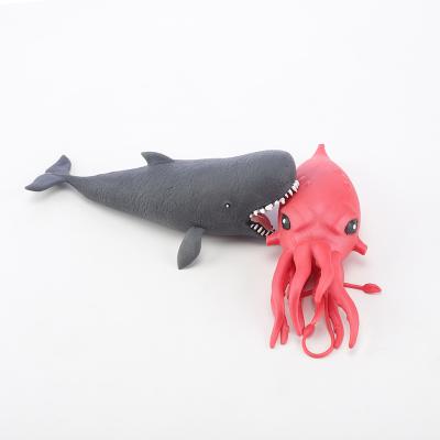 China Decompression Children Swimming Beach Bath Role Playing Boys And Girls Wild Life Toy Animals Marine Rubber Series Toy Animal 3-18 Years Old for sale