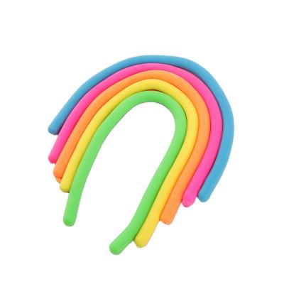 China Stretch Other Toys and Monkey Unicorn Hair Tattooed Noodle Wristband Hobby 24cm Wiggle Toy Noodles Custom Wrapping Stretch for sale