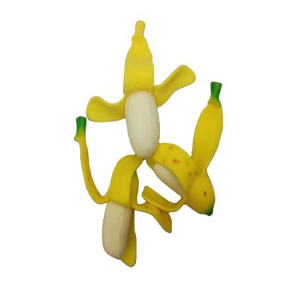 China Child Toy Gifts Filled with Cotton Sand Relax Toys Squeeze Fruit Stretch Banana Soft Bananas for sale