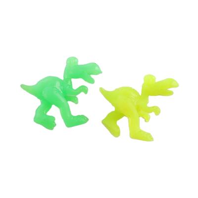 China Glow Up Cheap TPR Plastic Squishy Glow In The Dark Sticky Dinosaur Light On The Wall Kids Play for sale