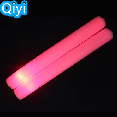 China Three functions: flash cheap party cheer custom 48*4cm led printing foam led glow sticks cheering color sponge stick for sale