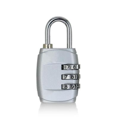 China Metal Digit 3 Combination Padlock Luggage Lock TSA Lock for sale