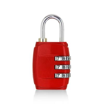 China Metal Travel Luggage Lock 3 Dial Digit Password Combination Suitcase Luggage Metal Code Lock Keyless Padlock for sale