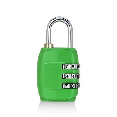 China Metal Travel Luggage Lock 3 Dial Digit Password Combination Suitcase Luggage Metal Code Lock Keyless Padlock for sale