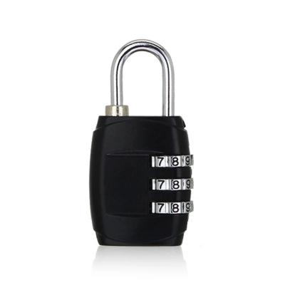 China Metal Baggage Travel Lock 3 Dial Digit Password Combination Suitcase Baggage Luggage Metal Code Lock Padlock for sale