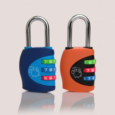 China Colorful Metal Promotional Gifts Lock Combination Cartoon Padlock for sale