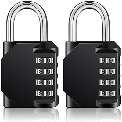 China Outdoor 4 Digit Combination Combination Gym Zinc Alloy Adjustable Lock Fitness Padlock for sale