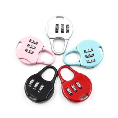 China 3 Digit Travel Luggage TSA Zipper Lock Zinc Alloy Cheap Suitcase Lock for sale