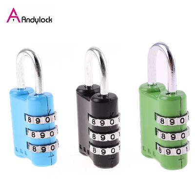 China Custom Metal Travel Padlock Luggage Combination Suitcase Lock for sale