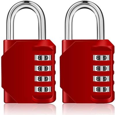 China Zinc Alloy Heavy Duty Combination Padlock Combination Padlock 4 Digit GYM School Outdoor Hardened Password Locks for sale