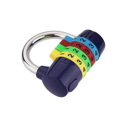 China Outdoor Waterproof Metal Combination Padlock 4 Digit Padlock For School Gym Locker Sports Locker Luggage Lock Barrier for sale