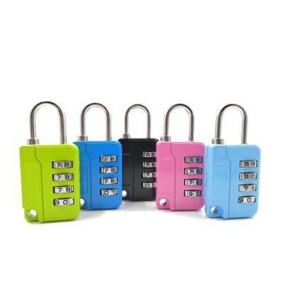 China Zinc Alloy Luggage Combination Lock TSA Approved Baggage Lock Travel Lock 4 Digit Combination Lock For Suitcase Backpack Handbag Zippers Padlock For School Locker for sale