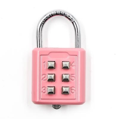 China Combinaton high quality outdoor push button metal 6 digit keypad code lock for sale