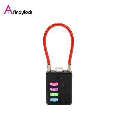 China High Quality Metal Combination Luggage Lock Cable Suitcase Lock Travel Lock for sale