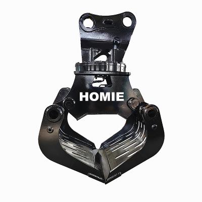 China Construction worksÂ   Hot Sale 20T Excavator Selector Sorting Grapple For Demolition for sale