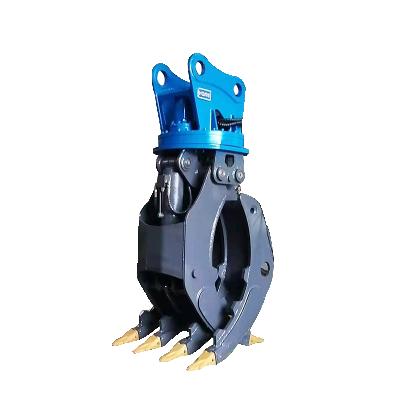 China Construction worksÂ   Heavy Duty Grapple 20T Excavator Rotary Hydraulic Rock Grapple for sale