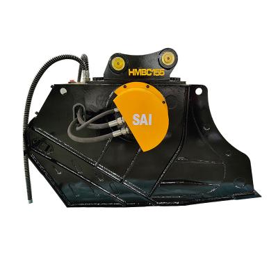 China High Quality SAI Brand Motor Excavator Concrete Quarrying Crushing Bucket For Sale for sale