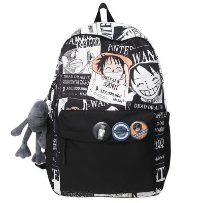 China The other high school tide boys animation backpack large capacity fresh shoulder bag for sale