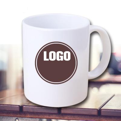 China Huaxiong Viable Clean White Logo Cups Promotional Mugs Custom Clear Us Warehouse No Minimum Sublimation Ceramic Mug for sale