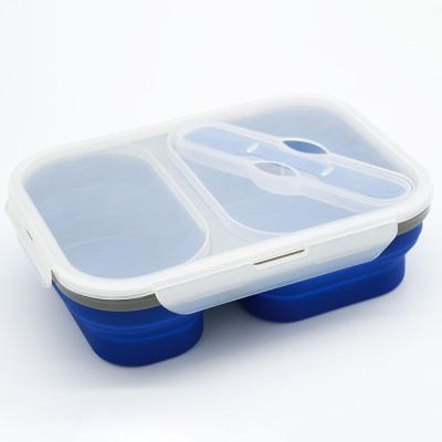 China Folding Kitchen Food Freshness Preservation Silicone Home Bowl Reusable Bigger Storage Containers for Camping for sale