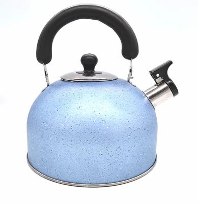 China Sustainable Home Use Stove Top Stainless Steel Tea Kettle 3.0L Capacity Heat Preservation Coffee Whistling Kettle for sale