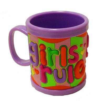 China Viable Wholesale Cheap Soft Plastic Cup Personalized Kids Plastic Juice Cup With Custom Model for sale