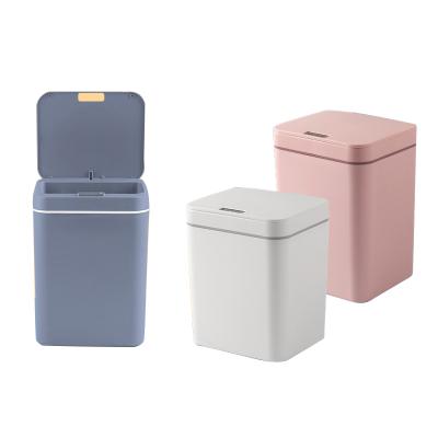 China 14L 16L Smart Trash Bins New Waste Bins Office Instruments Trash Bin Innovative Automatic Paper Plastic Home Viable Home Improvement Tools for sale