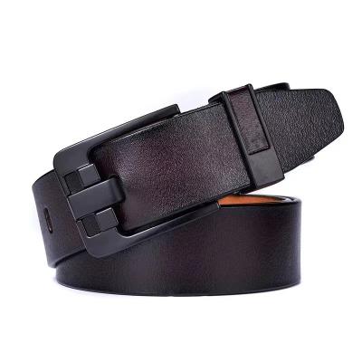 China Durable retro free time maker stain needle buckle leather belt leisure belt fashion for men for sale