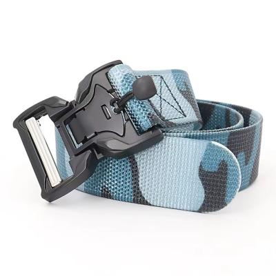 China New Polyester Fiber Buckle Magnetic Buckle Belt Outdoor Tactical Belt Brain Mill Soft Goods Customizable For Men And Women for sale