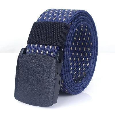 China Manufacturer Direct Selling Canvas Belt Plain POM Plastic Imitation Belt Nylon Custom Safety Check Pant Belt For Men And Women for sale