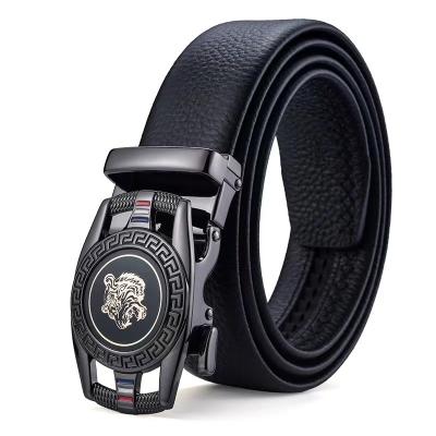 China Fashion.Casual.Business Manufacturer Direct Selling Men's Leather Belt Youth Cowhide Buckle Leather Automatic Belt Conjunction For Men for sale