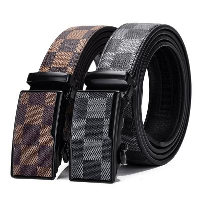 China Business 2022 beautiful new artificial leather belt buckle belt and luxurious leather automatic durable fashionable qualities for men for sale