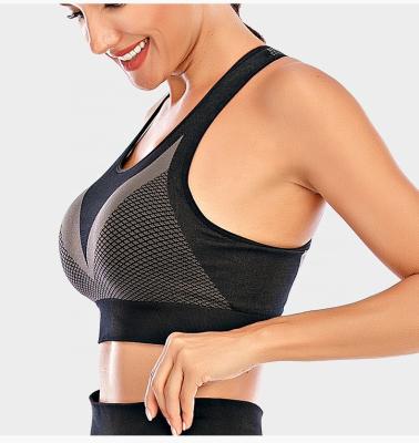 China New High-impact Sports Breathable Bra Top Fitness Yoga Shockproof Bra Breathable And Quick Drying Bra for sale