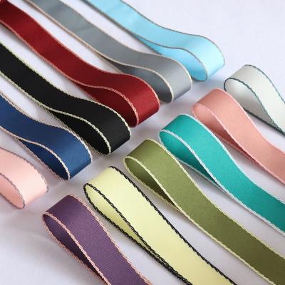 China Viable Handmade Ribbon DIY Hair Accessories Gift Wrapping Flowers Decorative New Product Manufacturers Polyester Ribbed Ribbon for sale